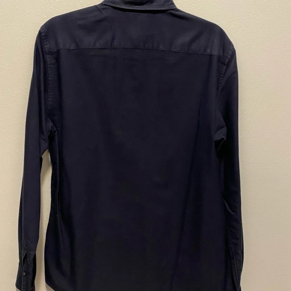 Men’s navy blue 1=UNI QLD slim fit size M button down shirt - Picture 11 of 13